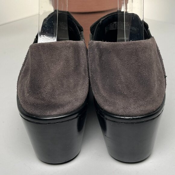 Ariat Women’s Kickback Leather Clogs Suede Heel Cup Boho Cowgirl Black Size 7 B - Picture 10 of 10